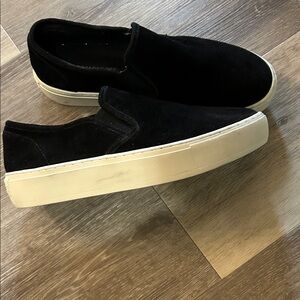 Rebecca Minkoff Black and Cream Women’s Slip-On Loafers really cute